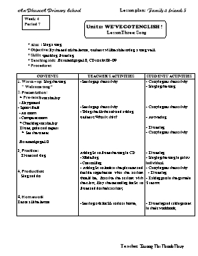Giáo án Tiếng Anh Lớp 5 - Tiết 7 đến 10